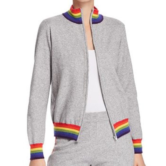 Madeleine Thompson X Aqua Jackets & Blazers - Madeleine Thompson X Aqua Rainbow Track Jacket